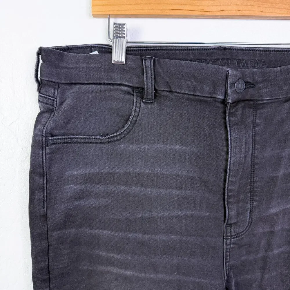 American Eagle Next Curvy Super High Rise Leggings Skinny Jeans Black sz 20 NWT